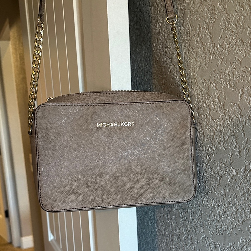 Michael Kors Beige Crossbody Bag